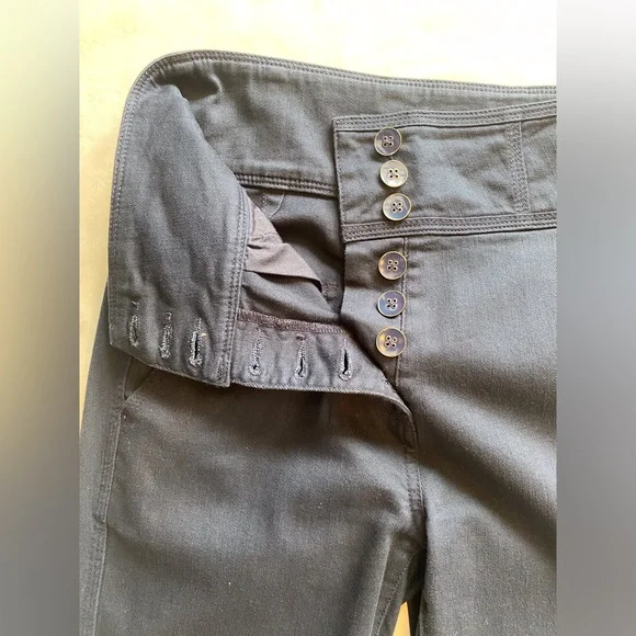 Ulla Johnson High-Rise Enamel Button Fly Pants - Picture 2 of 7